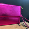 Metallic Pink Clutch with Gold Chain Strap Purse - Country Lace Boutique