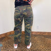 Mid Rise Cropped Relaxed Camo Barrel Risen Jeans - Country Lace Boutique
