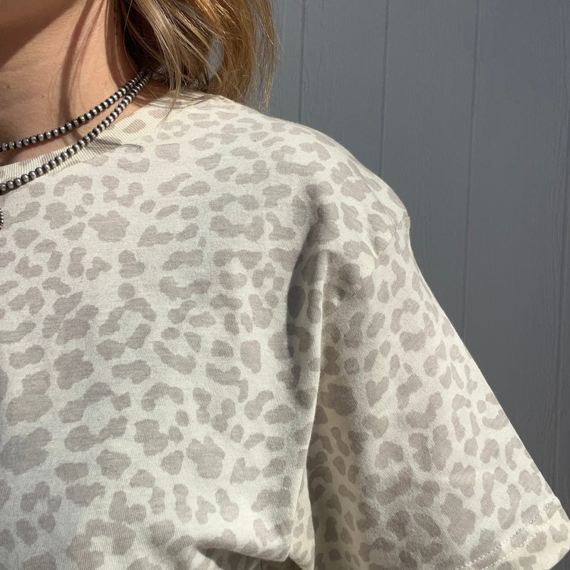 Natural Leopard T-Shirt - Country Lace Boutique