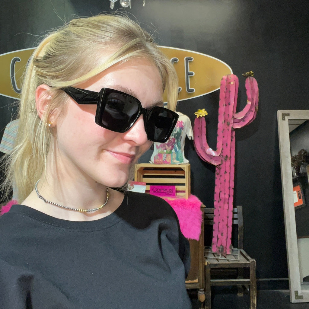 Nova in Black Sunglasses - Country Lace Boutique
