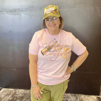 Olive Darlin' Custom Trucker Hat w/Chain - Country Lace Boutique