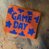 Orange & Blue Game Day Beaded Coin Wallet - Country Lace Boutique