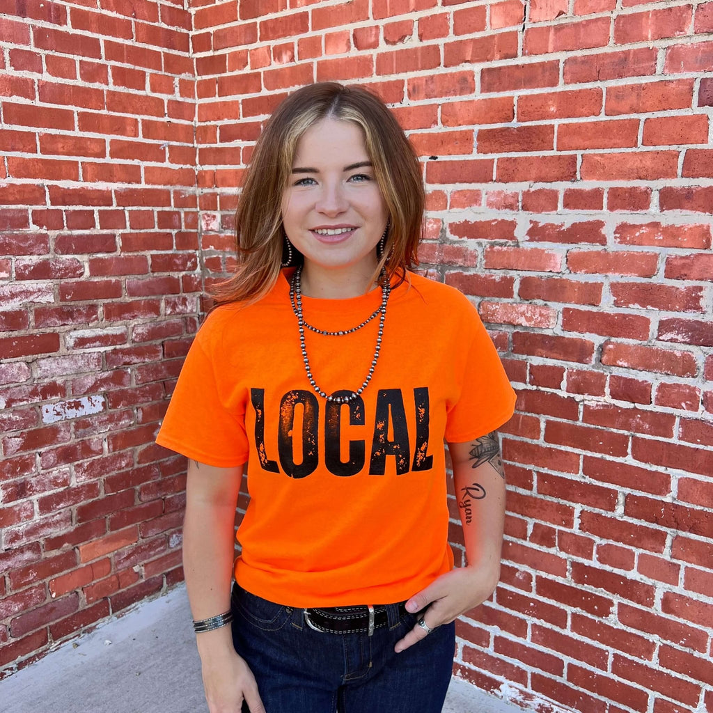 Orange Local Crew Neck T-shirt | 3XL - Country Lace Boutique