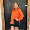 Orange Long Sleeve with Front Pocket Top - Country Lace Boutique