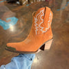 Orange Rough Out Shortie Dingo Joyride Boot - Country Lace Boutique