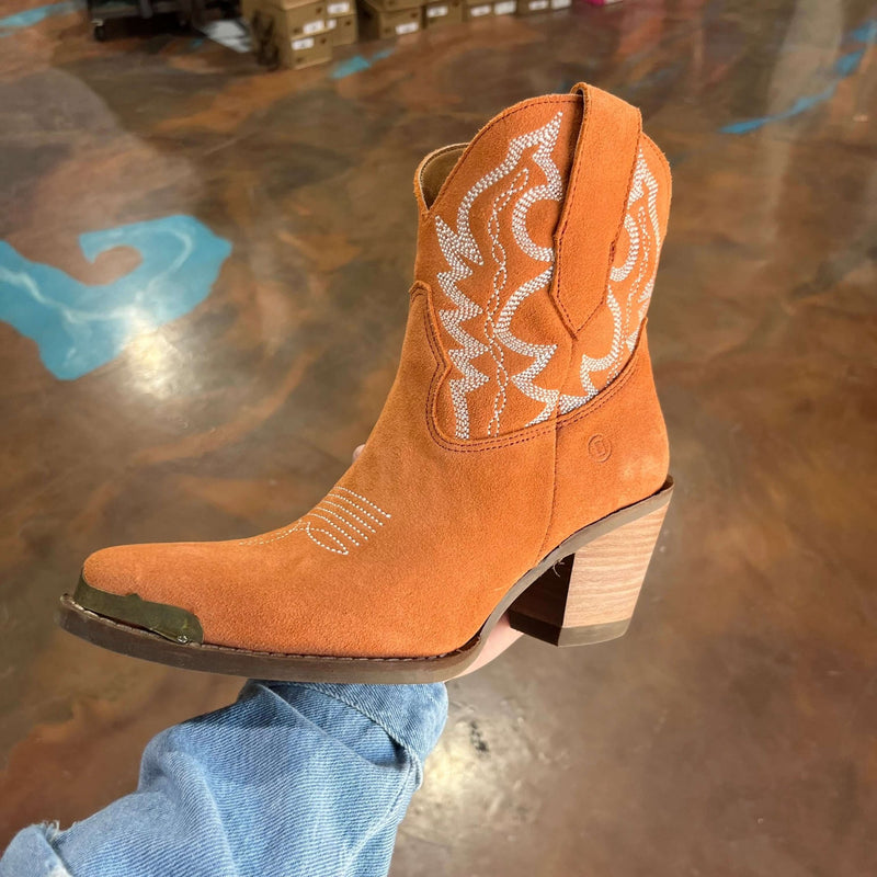 Orange Rough Out Shortie Dingo Joyride Boot - Country Lace Boutique