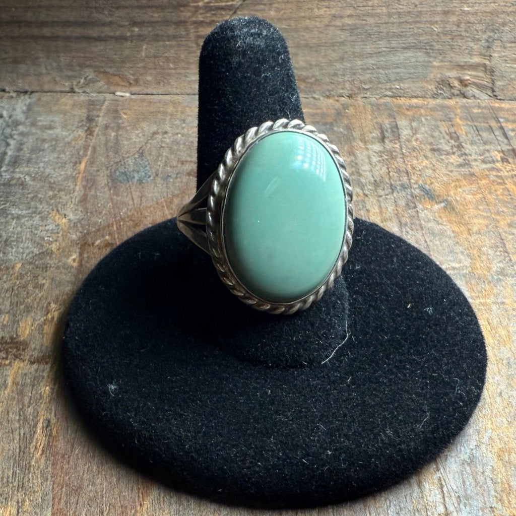 Oval Turquoise Sterling Silver Ring - Country Lace Boutique