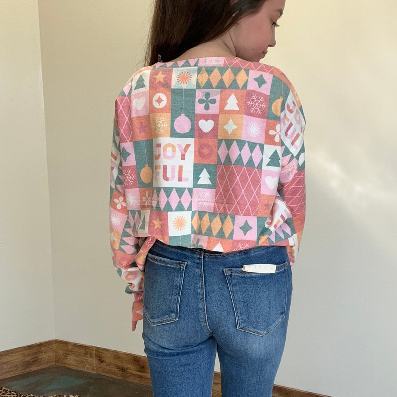 Pastel Soft & Lightweight Christmas Long Sleeve Sweater - Country Lace Boutique