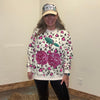 Pink Animal Print W/ Pink Cherry Long Sleeve Sweatshirt - Country Lace Boutique