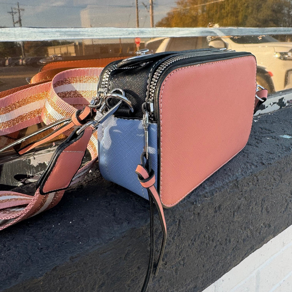 Pink & Blue Fun Day Cross Body Purse - Country Lace Boutique