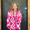 pinkcheckeredcardigan