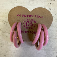 pinkgoldhoopearring