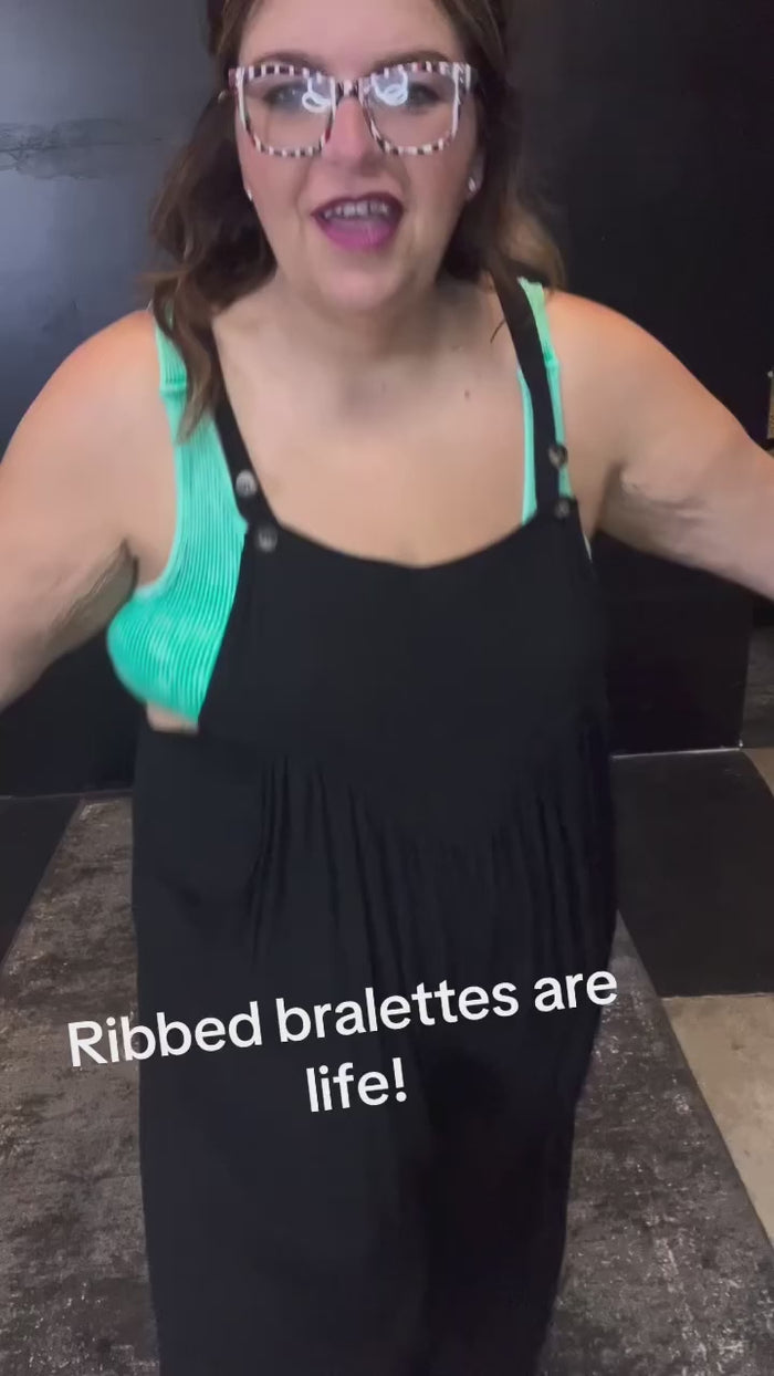 TURQUOISERIBBEDTANKTOP