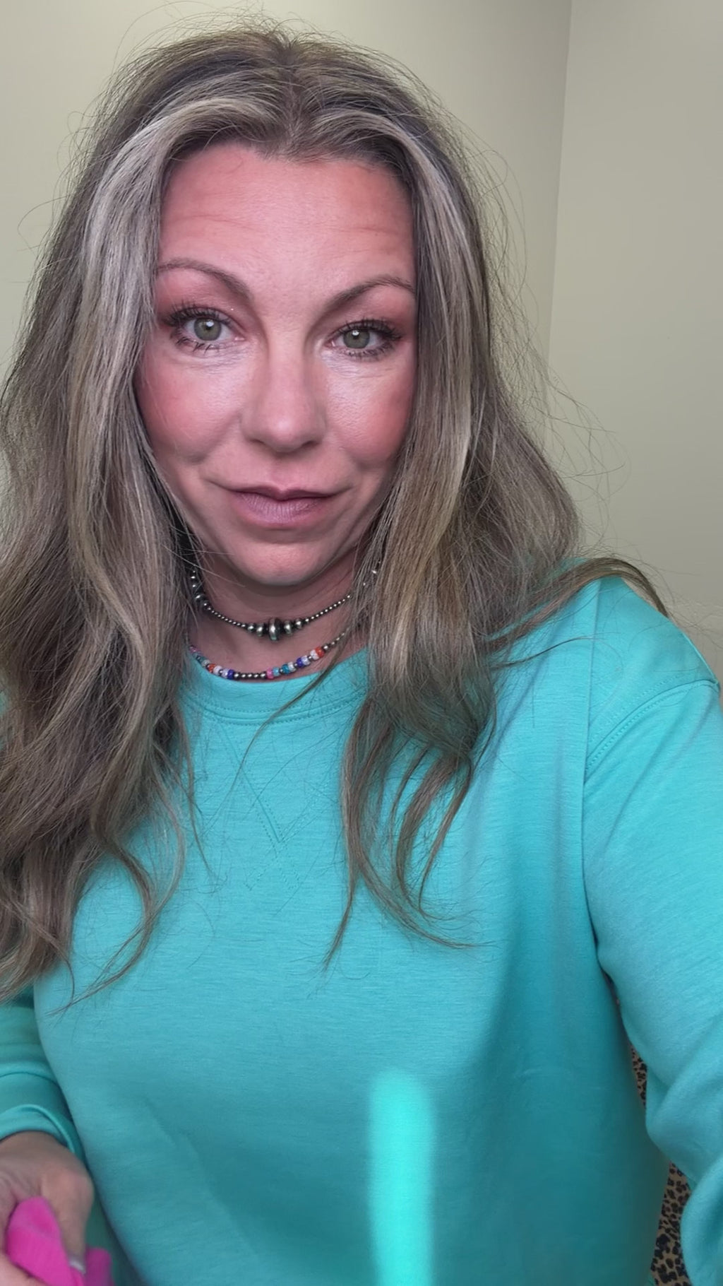 Turquoise Super Soft Sweat Shirt - Country Lace Boutique