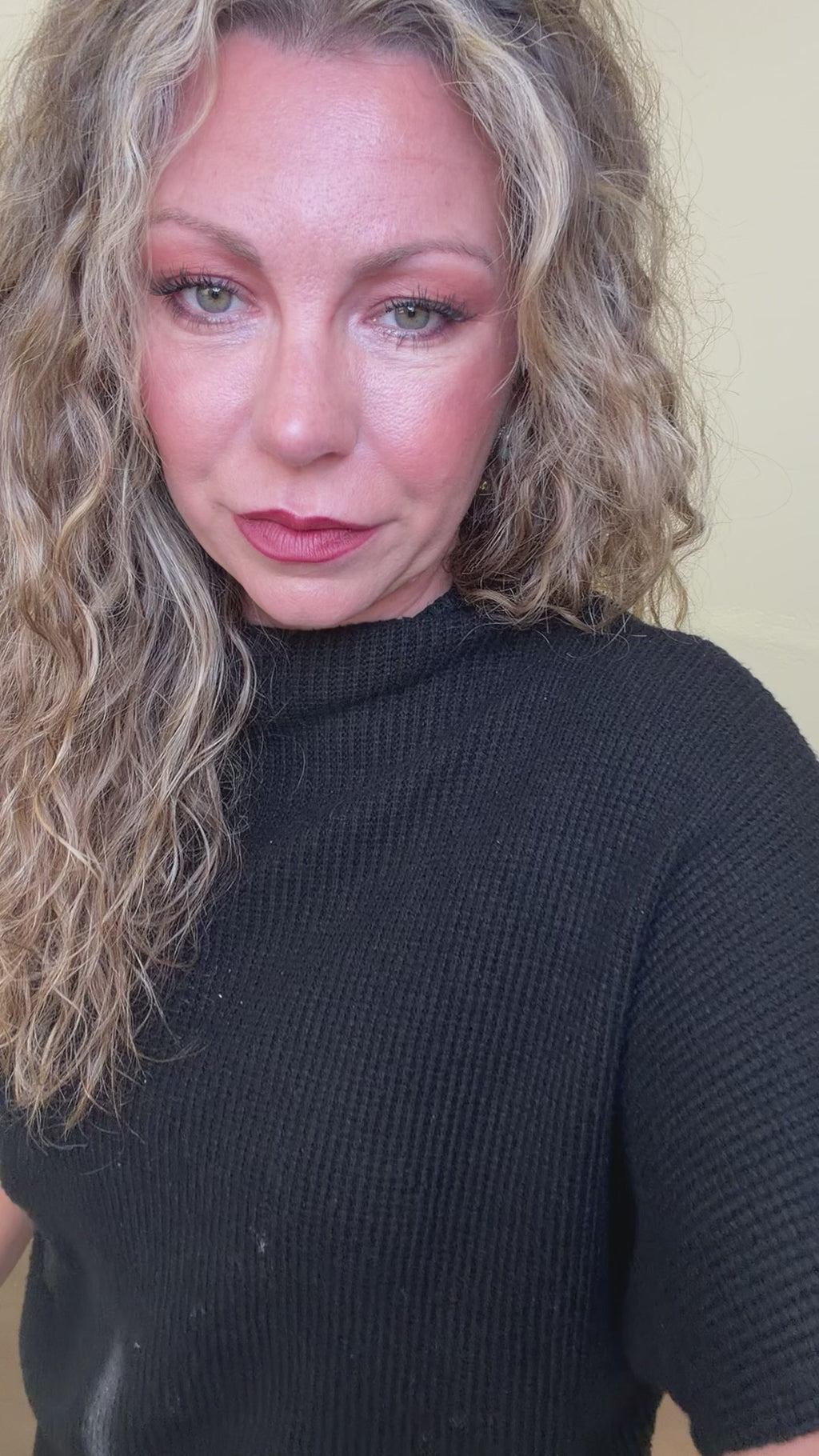 Black Waffle Soft Pants size small - Country Lace Boutique