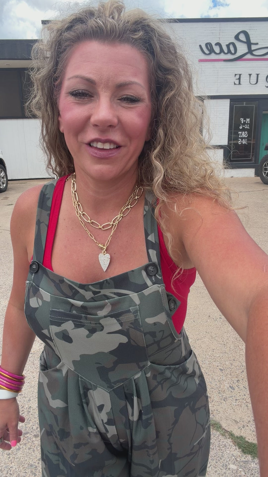 Camo Kreek Jumpsuit/Overalls - Country Lace Boutique