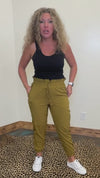 olive green jogger pants 