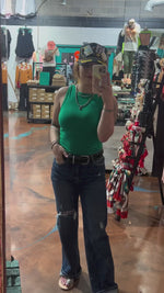 Green Tank Top Bodysuit