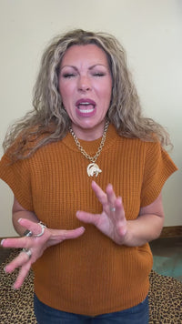 Caramel Brown Sweater Vest