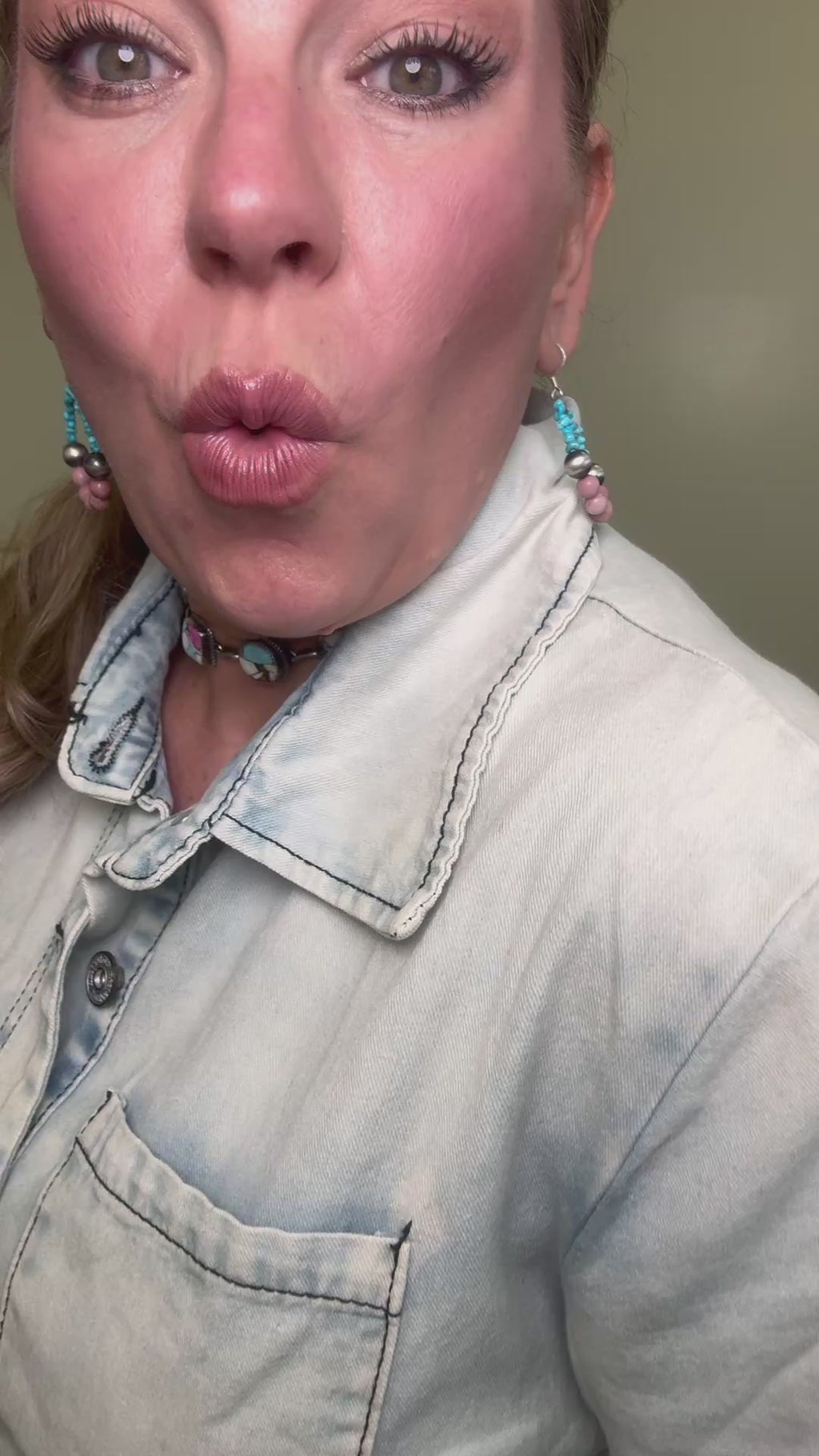 Denim Button Romper - Country Lace Boutique