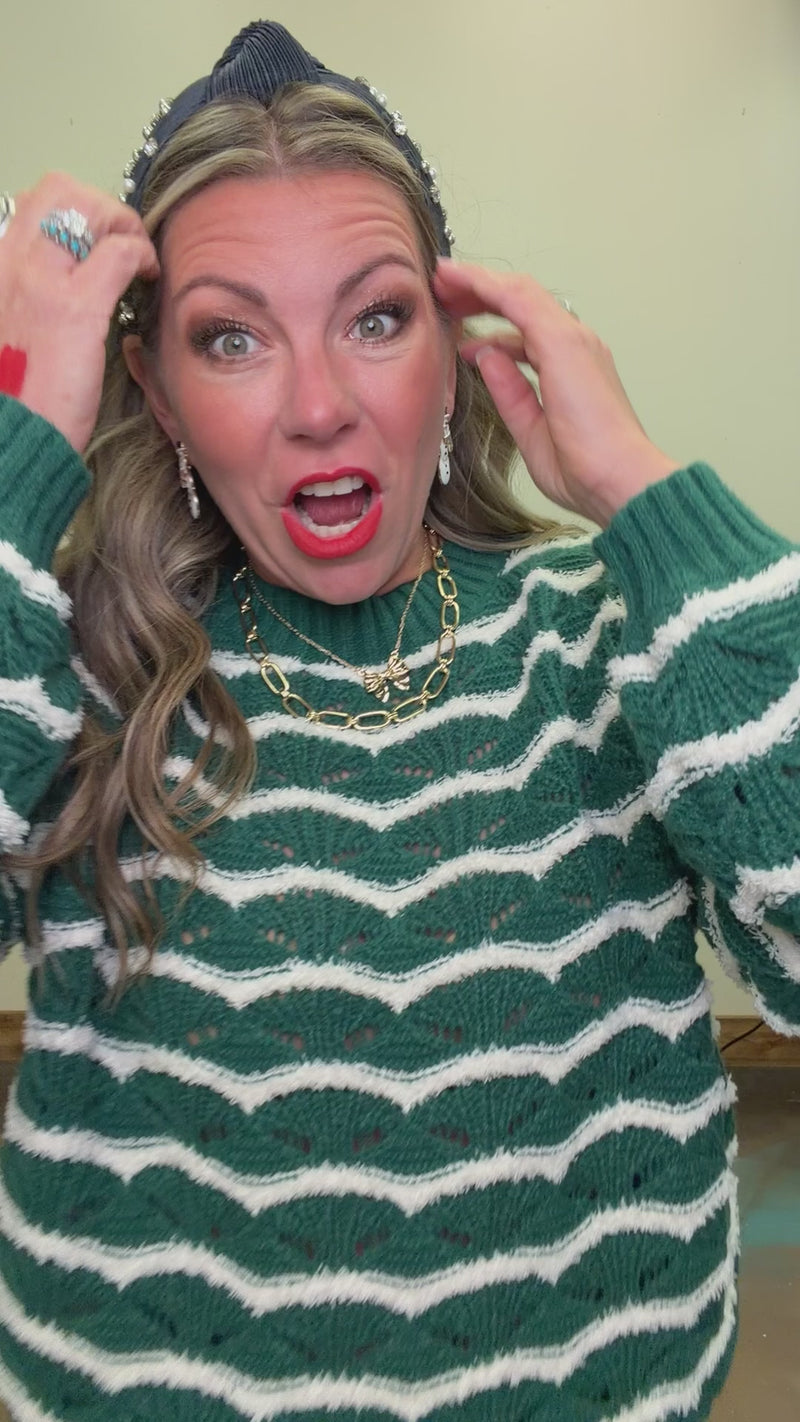 greenstripedchristmassweater