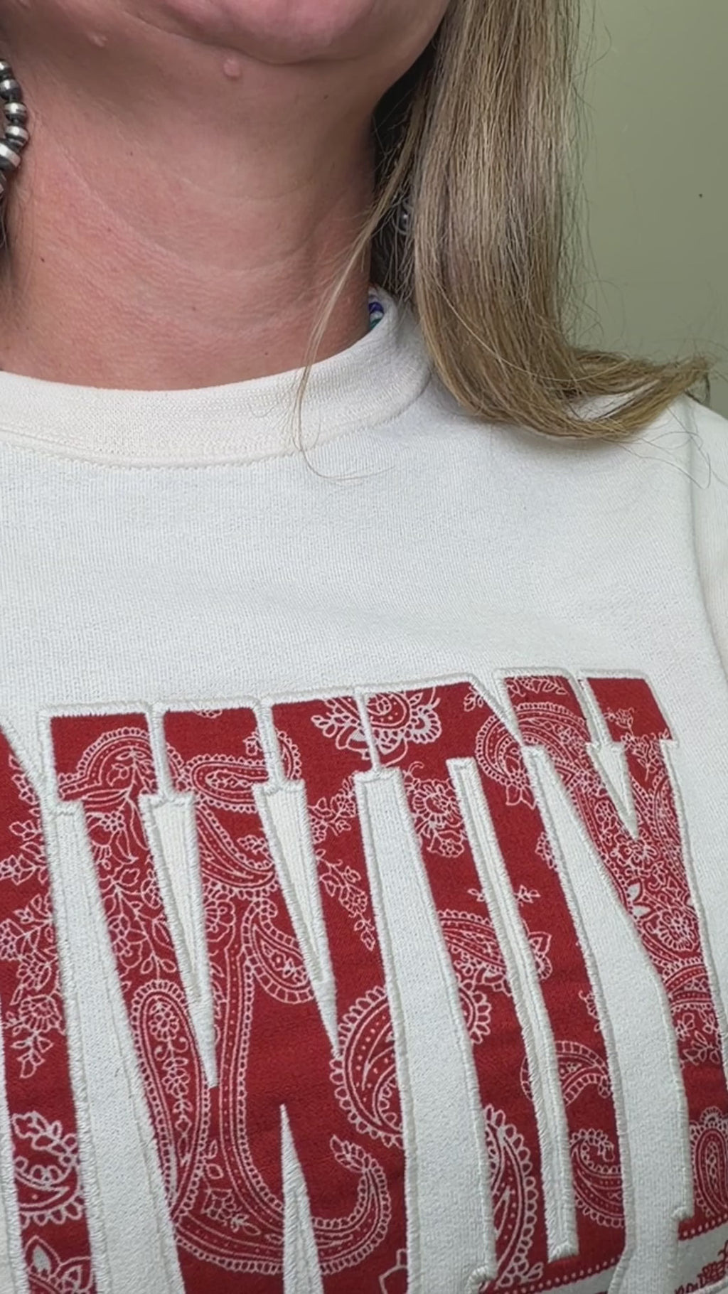 Red Bandana HOWDY Sweatshirt - Country Lace Boutique