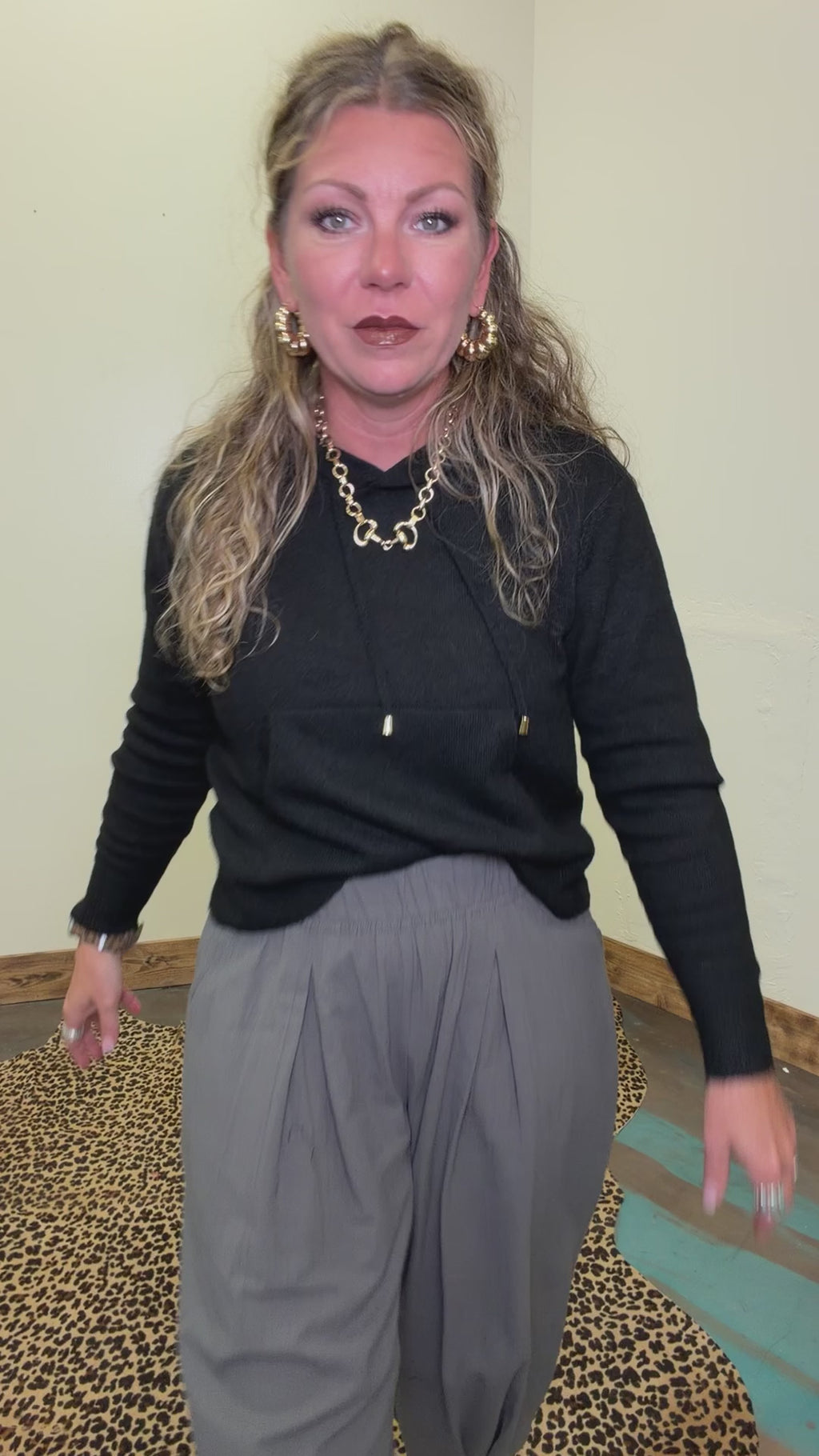 Gangster GreyElastic Waist Joggers - Country Lace Boutique