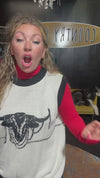 LASSO THE LONGHORN Vest Sweater
