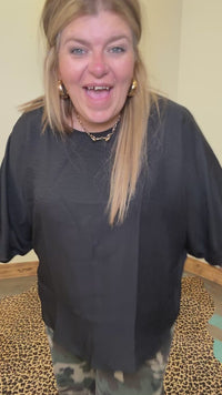black plus size shirt