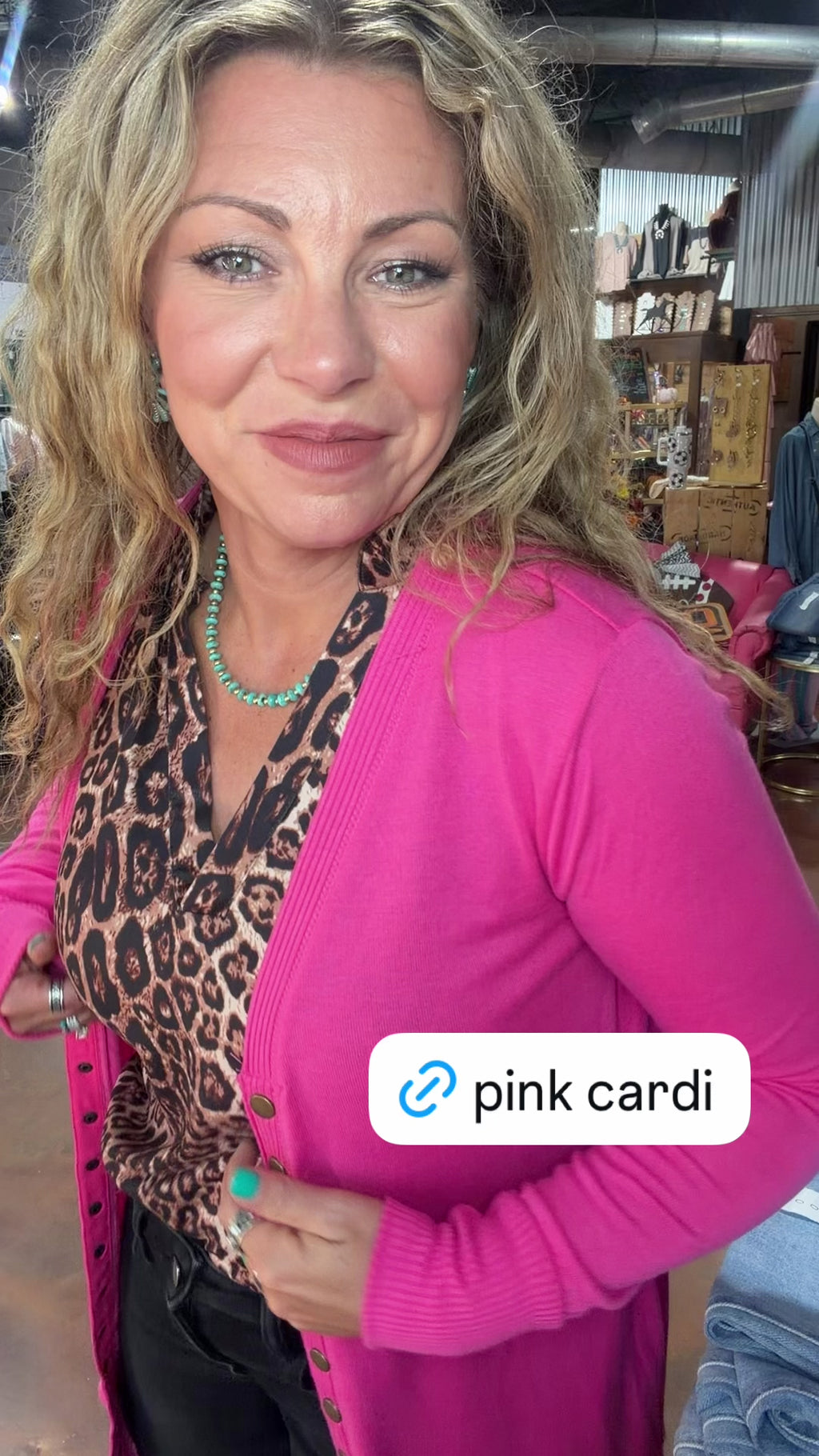 Hot Pink Snap Down w/ Pockets Long Sleeve Soft Cardigan - Country Lace Boutique