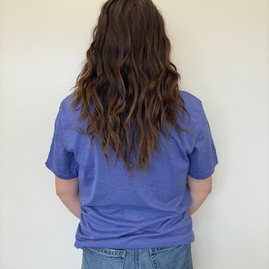 Purple Animal Print Love T-shirt / Large - Country Lace Boutique