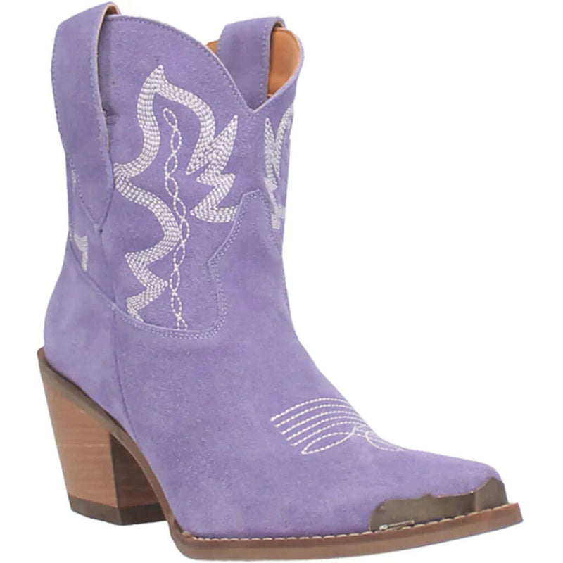 Purple Rough Out Shortie Dingo Joyride Boot size 7 - Country Lace Boutique