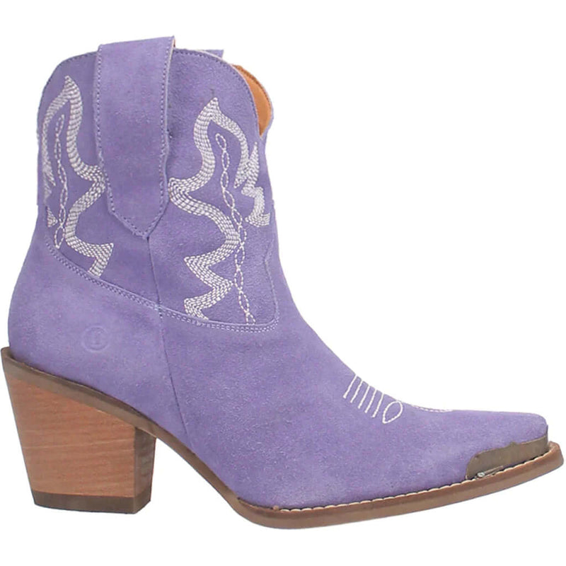 Purple Rough Out Shortie Dingo Joyride Boot size 7 - Country Lace Boutique