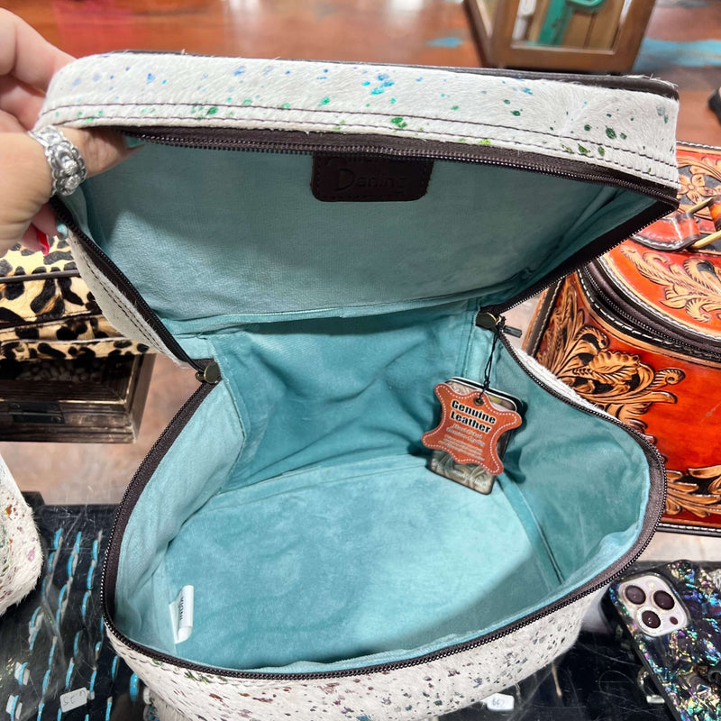 Rainbow Tall Soft Jewelry Case w/Handle - Country Lace Boutique