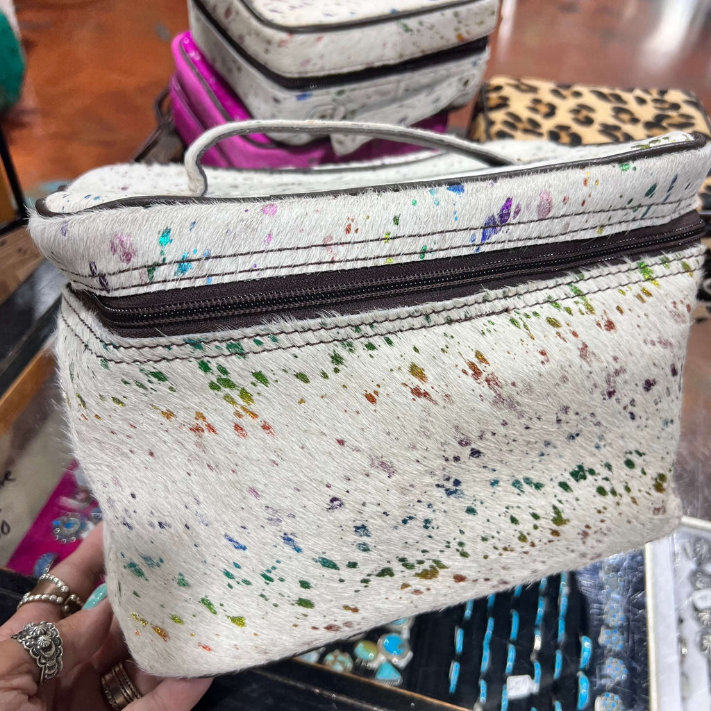 Rainbow Tall Soft Jewelry Case w/Handle - Country Lace Boutique