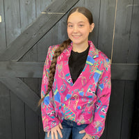 Real Fuchsia Pink Funky Blazer - Country Lace Boutique