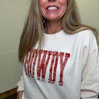 Red Bandana HOWDY Sweatshirt - Country Lace Boutique