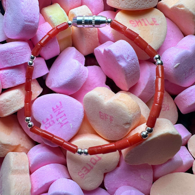 Red Coral Baby Bracelet. - Country Lace Boutique