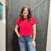 Red Crop Top - Country Lace Boutique