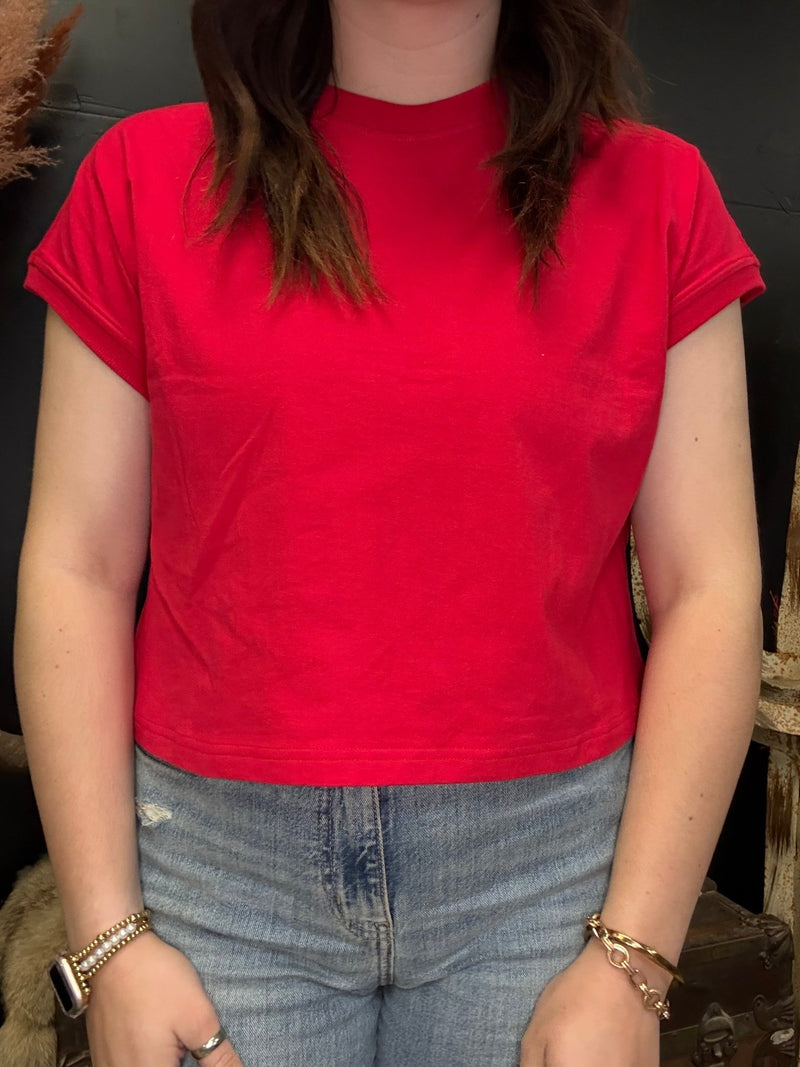 Red Crop Top - Country Lace Boutique