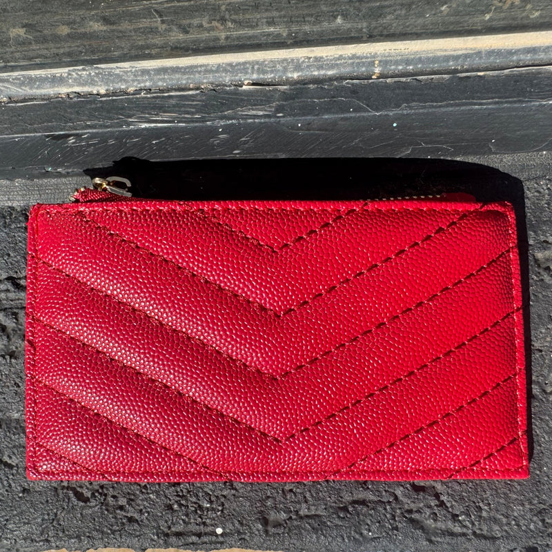 Red Game Day Card Wallet - Country Lace Boutique