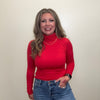 Red Longsleeve Turtle Neck Top - Country Lace Boutique