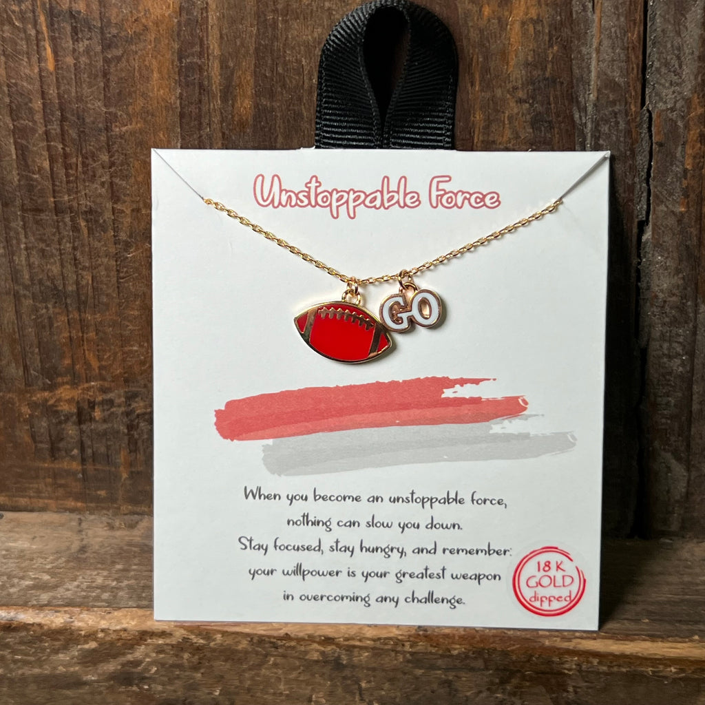redgofootballnecklace