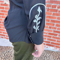 Rodeo Quincy Veronica Black Button up Long Sleeve Top - Country Lace Boutique