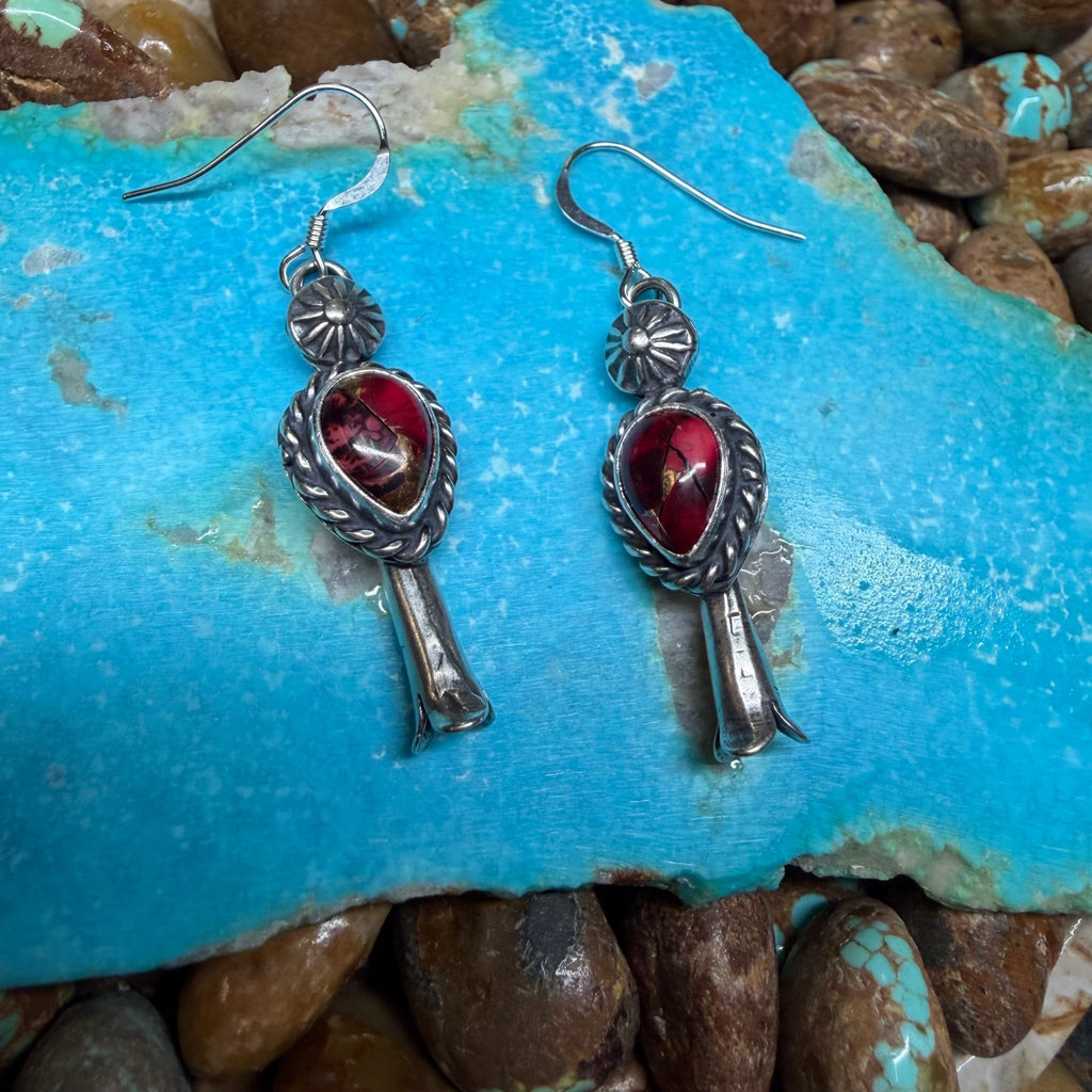 Rose Dahlia Blossom Sterling Silver Earring - Country Lace Boutique