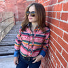 Rose Pink Serape Button Down Tasha Polizzi - Country Lace Boutique