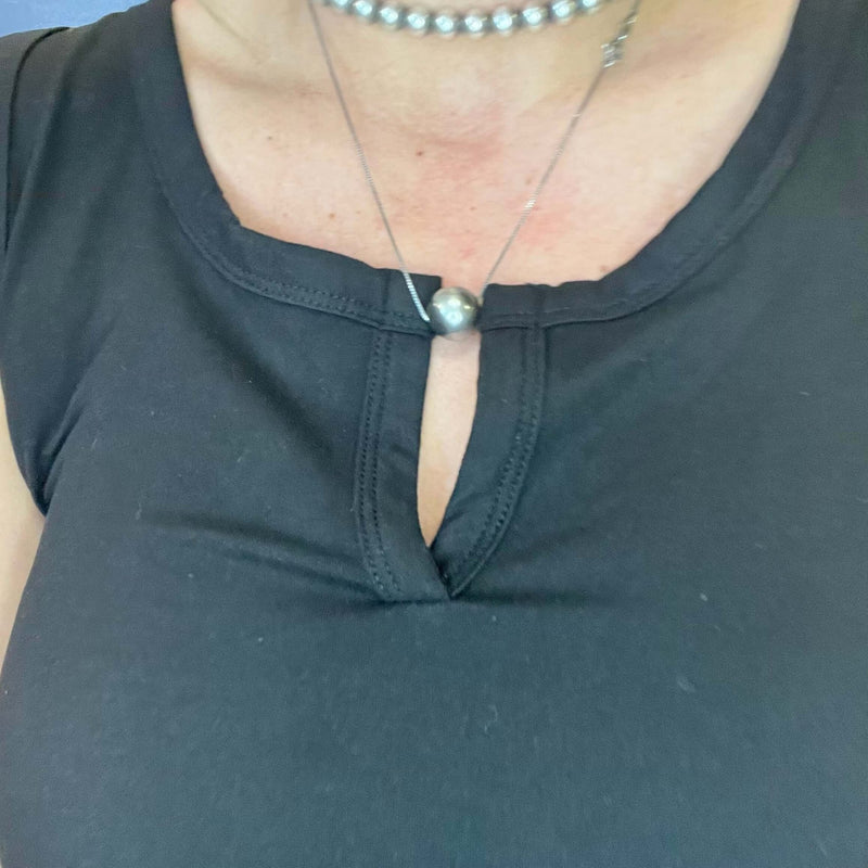 Sexy Black Tank Top Bodysuit size small - Country Lace Boutique