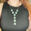 Show Stopping Authentic Turquoise Lariat Sterling Silver Necklace - Country Lace Boutique