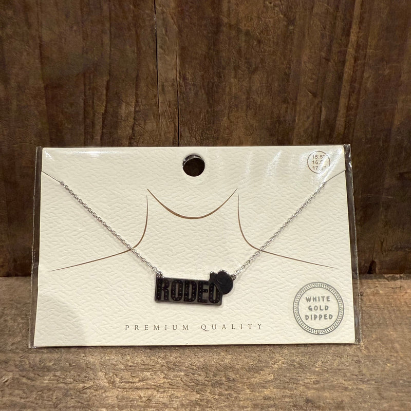 Silver Rodeo Fashion Necklace - Country Lace Boutique