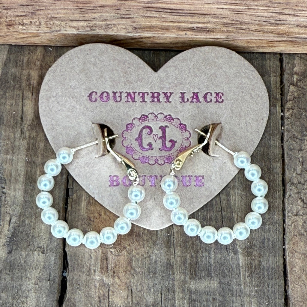 Simple Everyday Pearl Fashion Earring - Country Lace Boutique